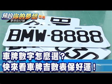 車牌兇吉|車牌吉凶一目瞭然